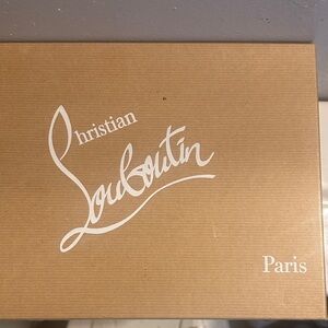 Christian Louboutin Brown Box with White Logo